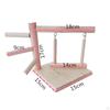 Tabletop Wood Parrots Bird Perches Swing Climbing Ladder for Cockatoo Parakeet Sturdy Portable
