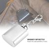 Portable Stainless Steel 1oz Whiskey Liquor Alcohol Bottle Pocket Wine Bottle Key Chain