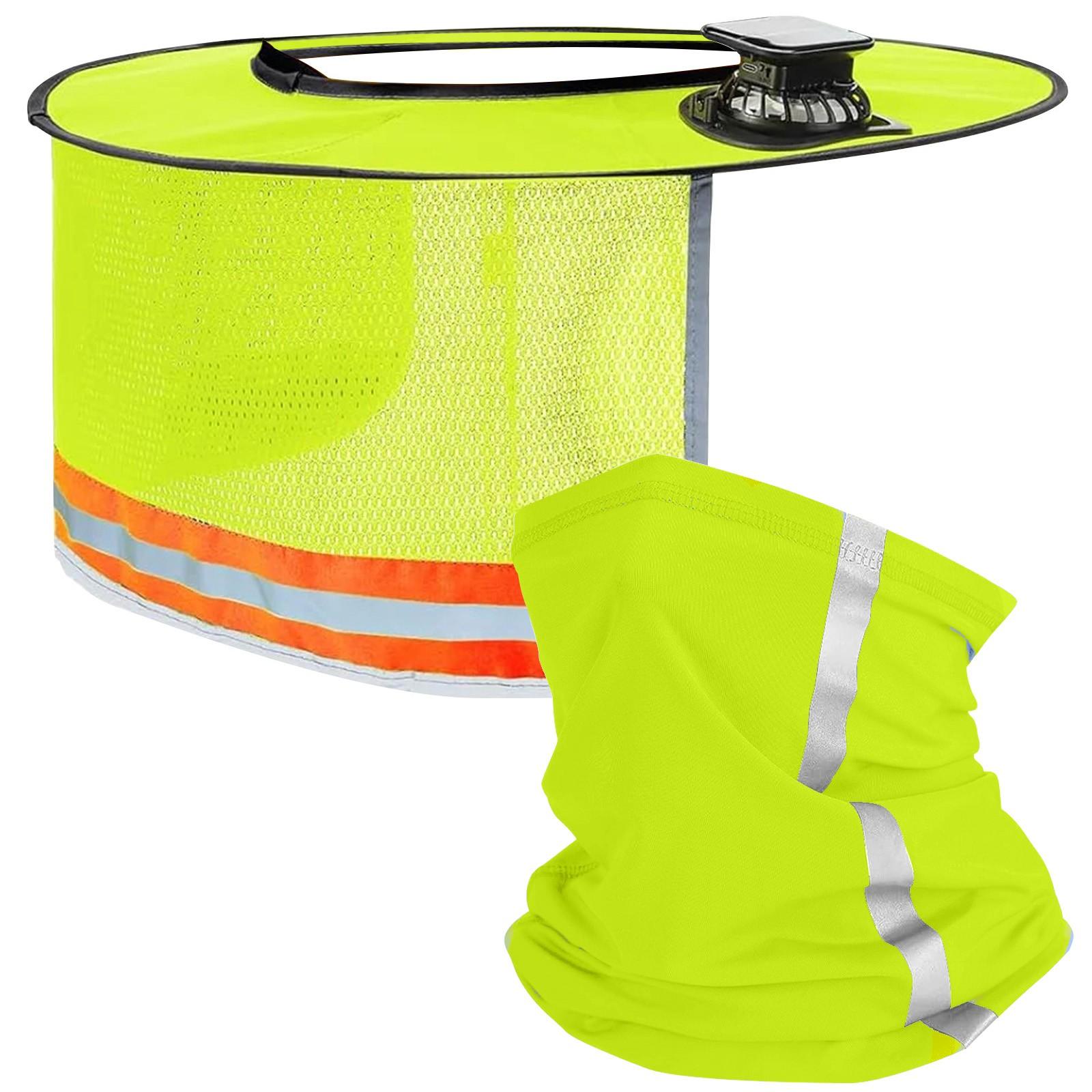 

Солнцезащитная каска, Полная защитная каска, Солнцезащитный козырек с солнечным вентилятором One Size жёлтый