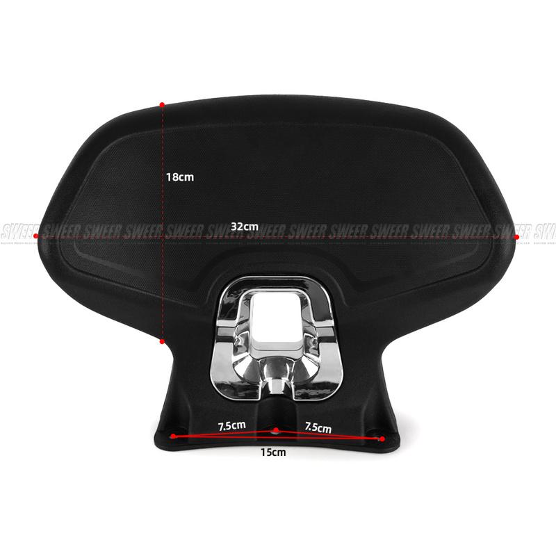 For Yamaha XMAX300 Motorcycle black Rear Frame Passenger Seat Backrest Cushion Back Rest Pad PU material 2021-2023