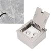 Recessed Floor Outlet 2500W 16A 2 Sockets 1 USB 1 Computer Port Embedded Floor Power Outlet
