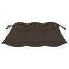 Garden Chairs 2 pcs with Taupe Cushions Solid Teak Wood