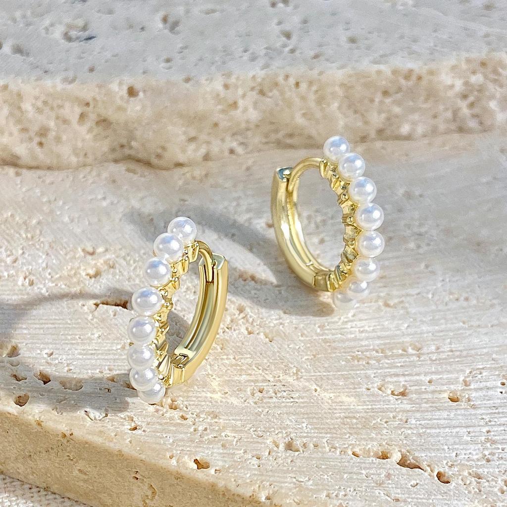 Colorful Geometric C-Shaped Earrings: Fashionable European and American Design for Women