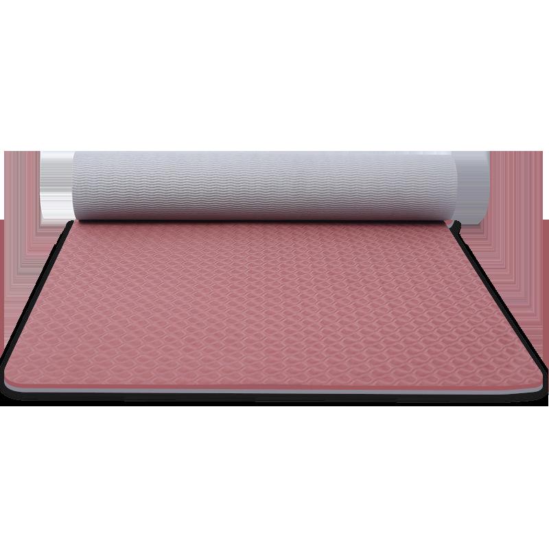 TPE Non-slip Thickened Yoga Mat for Home Fitness – Silent, Shock-Absorbing, Portable Exercise Mat