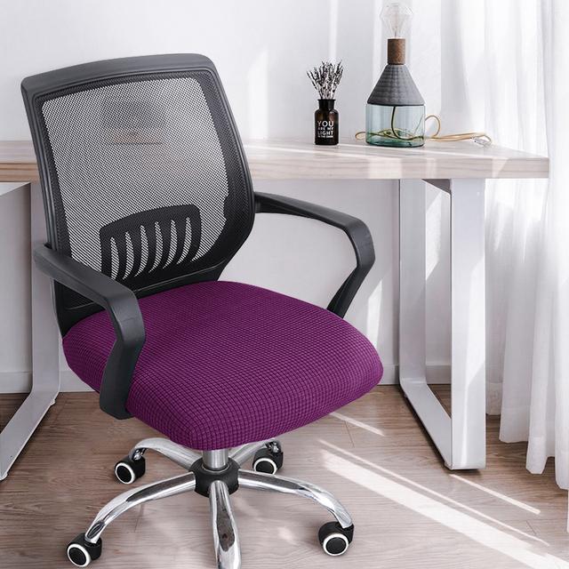 Office Seat Cover Thickened Simple Chair Cover Elastic Home Stool Cover Fabric General Computer Swivel Chair Cover