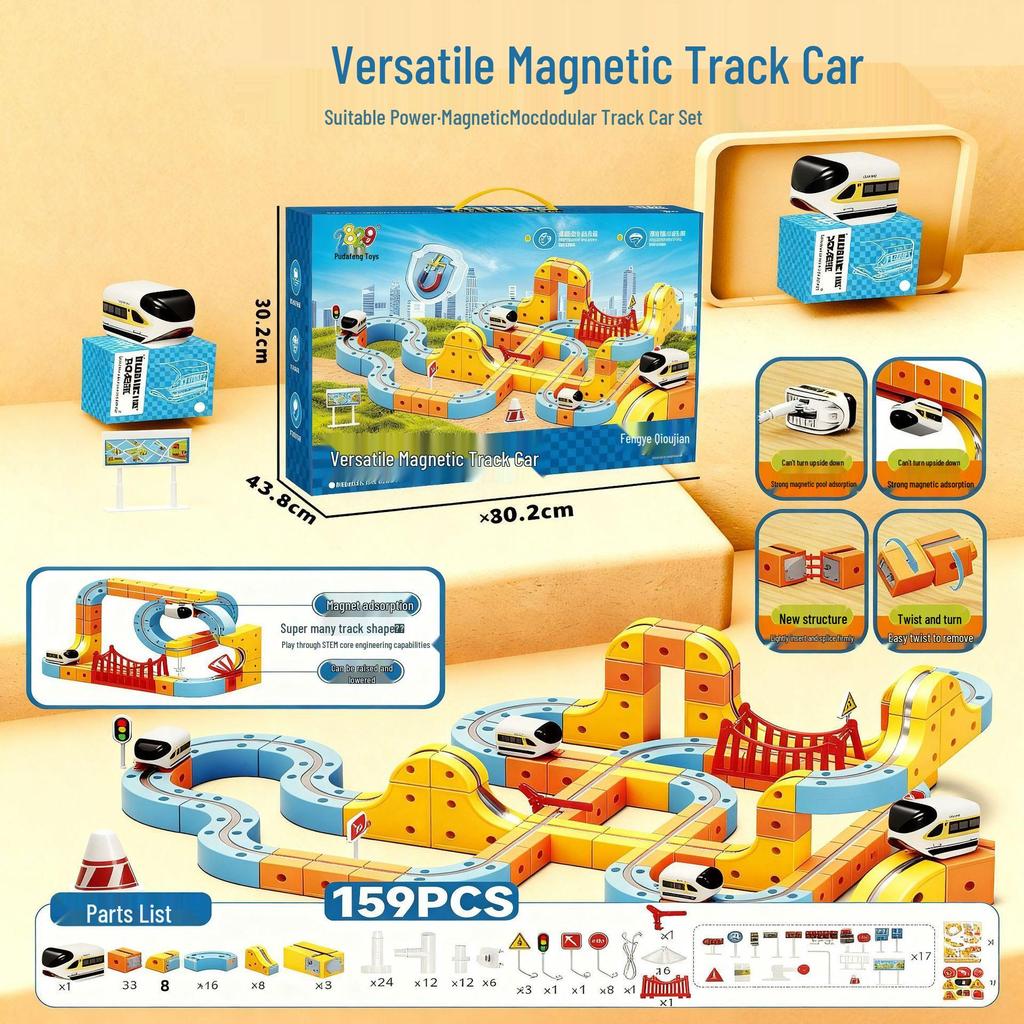 Magnetic Levitation Track Blocks: DIY Educational Toy for Kids