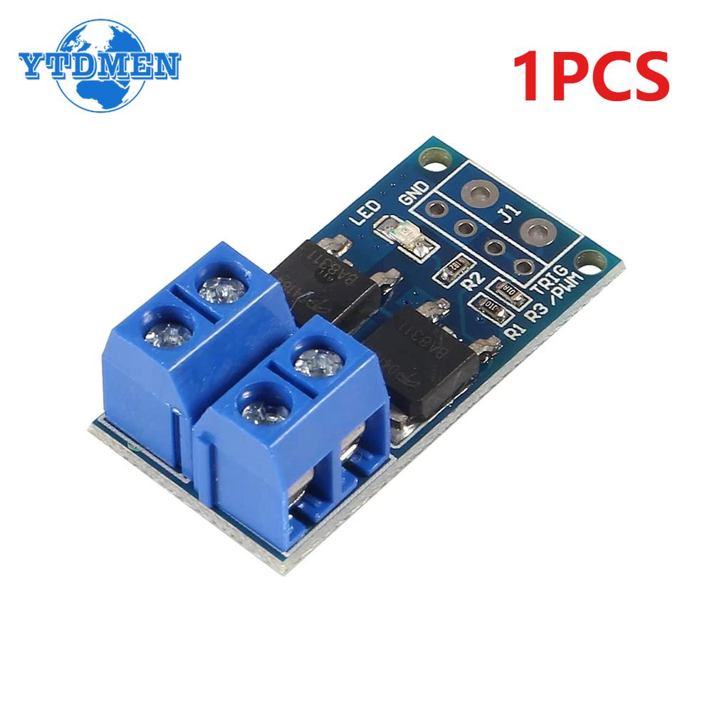 1-10pcs 15A 400W MOS FET Trigger Switch Drive Module PWM Regulator Control Panel DC 5V-36V for Arduino