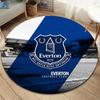 Tappeto Rotondo Everton F.C., Tappeto per Soggiorno Camera da Letto Divano Stanza dei Giochi Decorazione, Tappetino Antiscivolo