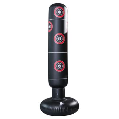 Inflatable Punching Bag  PVC Material Kickboxing Bag Practice Target Columns Boxing Target Bag for Adults and Children
