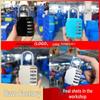 Cross-Border 4-Digit Combination Padlock: Anti-Theft Metal Lock for Gym Lockers & Suitcases