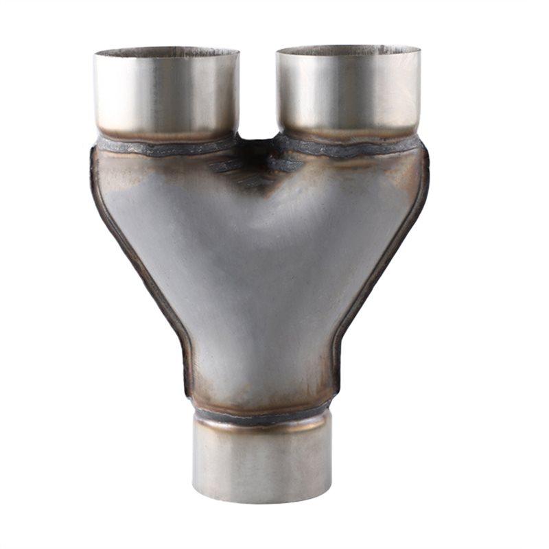 Car Exhaust System Dual Exhaust Tips Exhuast Y Pipe 409 Stainless Steel Double Outlet Muffler Tip 3-Way Pipe Car Tail 51 63 76MM As Shown 76mm