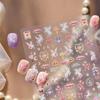 Tomoni Shell Light Cherry Rabbit Nail Stickers - Cute European & American Style Decorative Stickers
