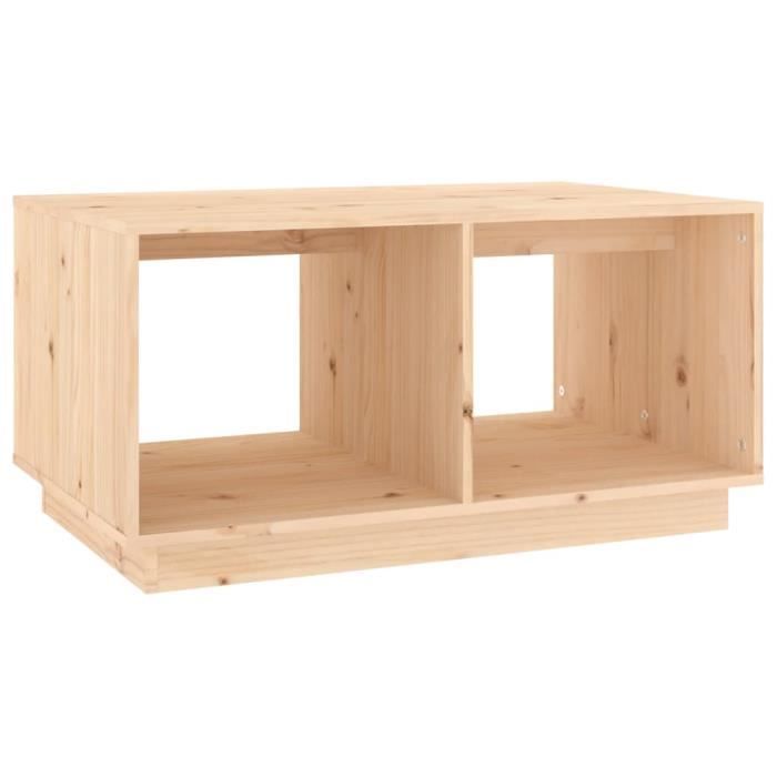 814434 vidaXL Table basse 80x50x40 cm Bois massif de pin