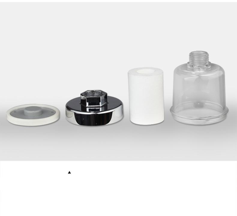 High Output Modern Universal Hand Shower Water Filter with Chrome Finish for Bathroom Faucet Accessories