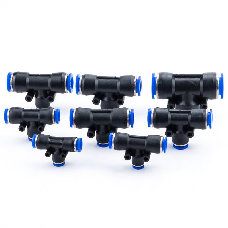 Haisidick Plastic Reducing T-Connector for Air Hoses CN Plug (adapter Included)