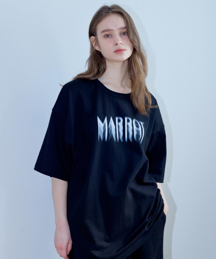 MARROT Spray Oversized T-Shirt_Black