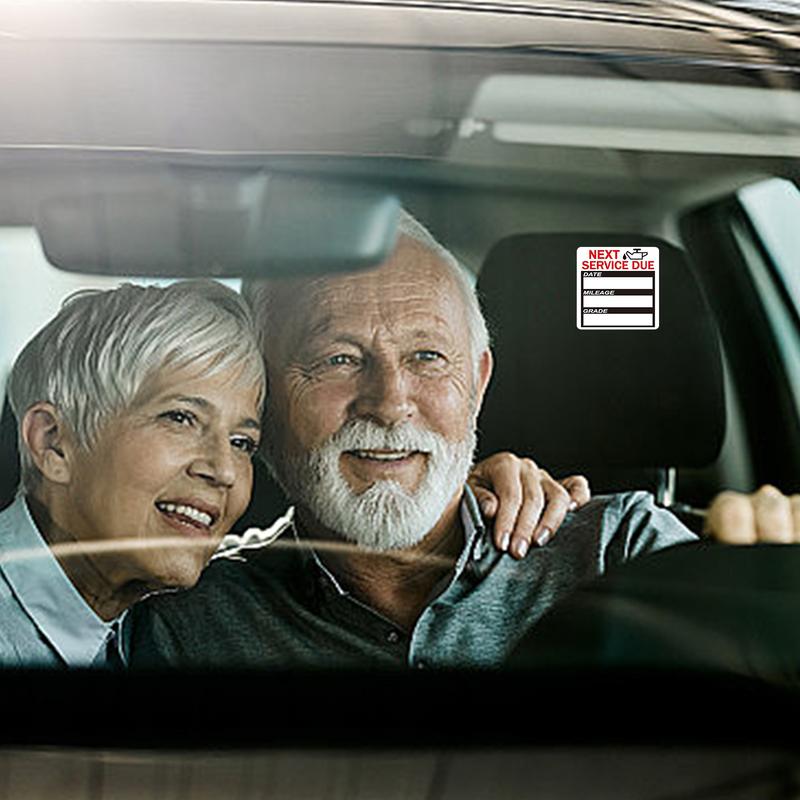 40PCS/10sheets Oil Change Stickers Oil Change Reminder Service Sticker Next Service Due Reminder Labels For Car Auto Vehicle