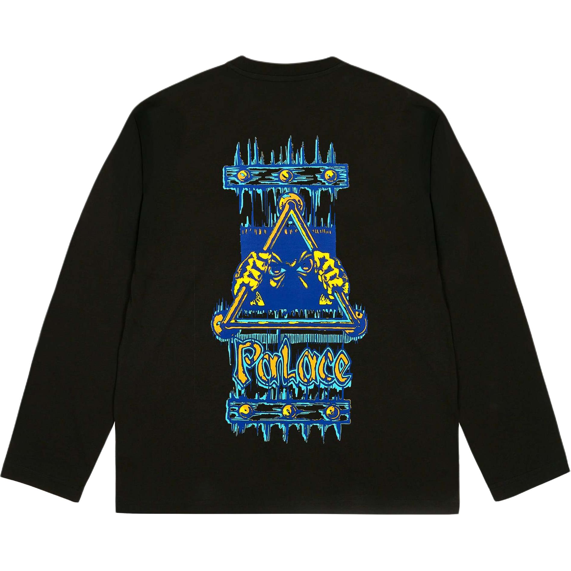 Palace Черные унисекс топы с длинным рукавом Lock In P29LS026 M