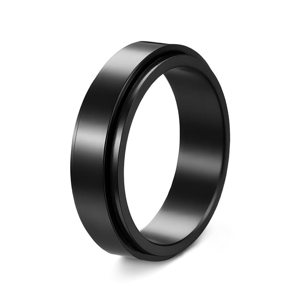 Drehbarer 6/8mm Titanstahl Herren Outdoor Partnerring
