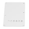 6 Holes Electric Guitar Back Cover Plate PVC Tremolo Cavity Cover For Electric Guitar