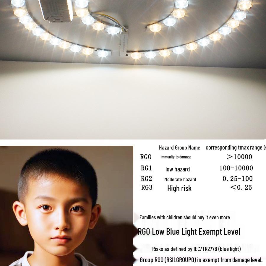 Ceiling LED Light Replacement Panel with Tricolor Changing Beads for Living Rooms