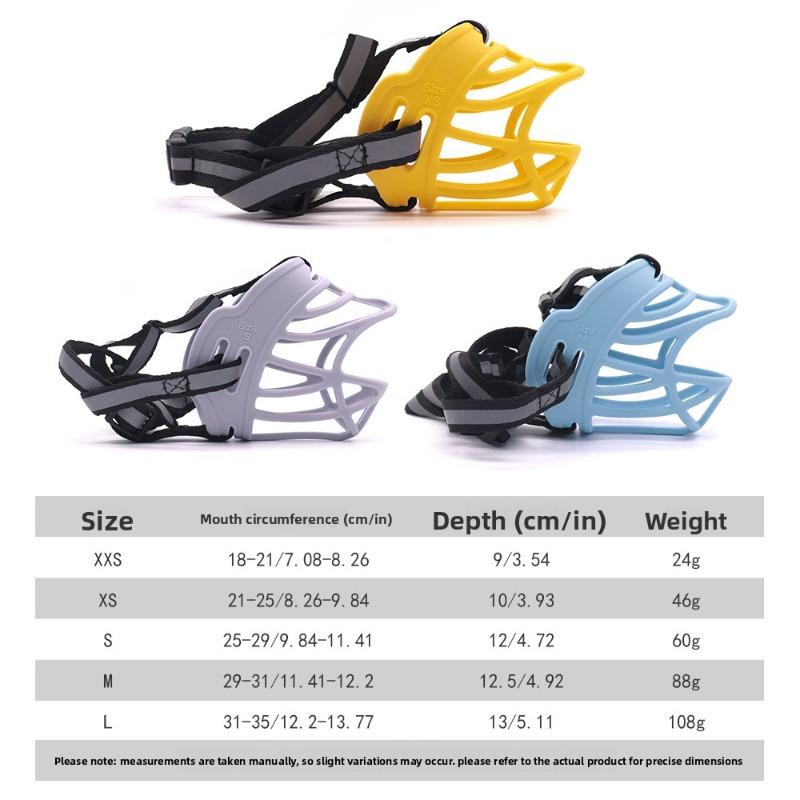Silicone Pet Muzzles, Anti-biting, Anti-barking, Water-drinking and Breathable Dog Muzzles, Large Dog Pet Masks
