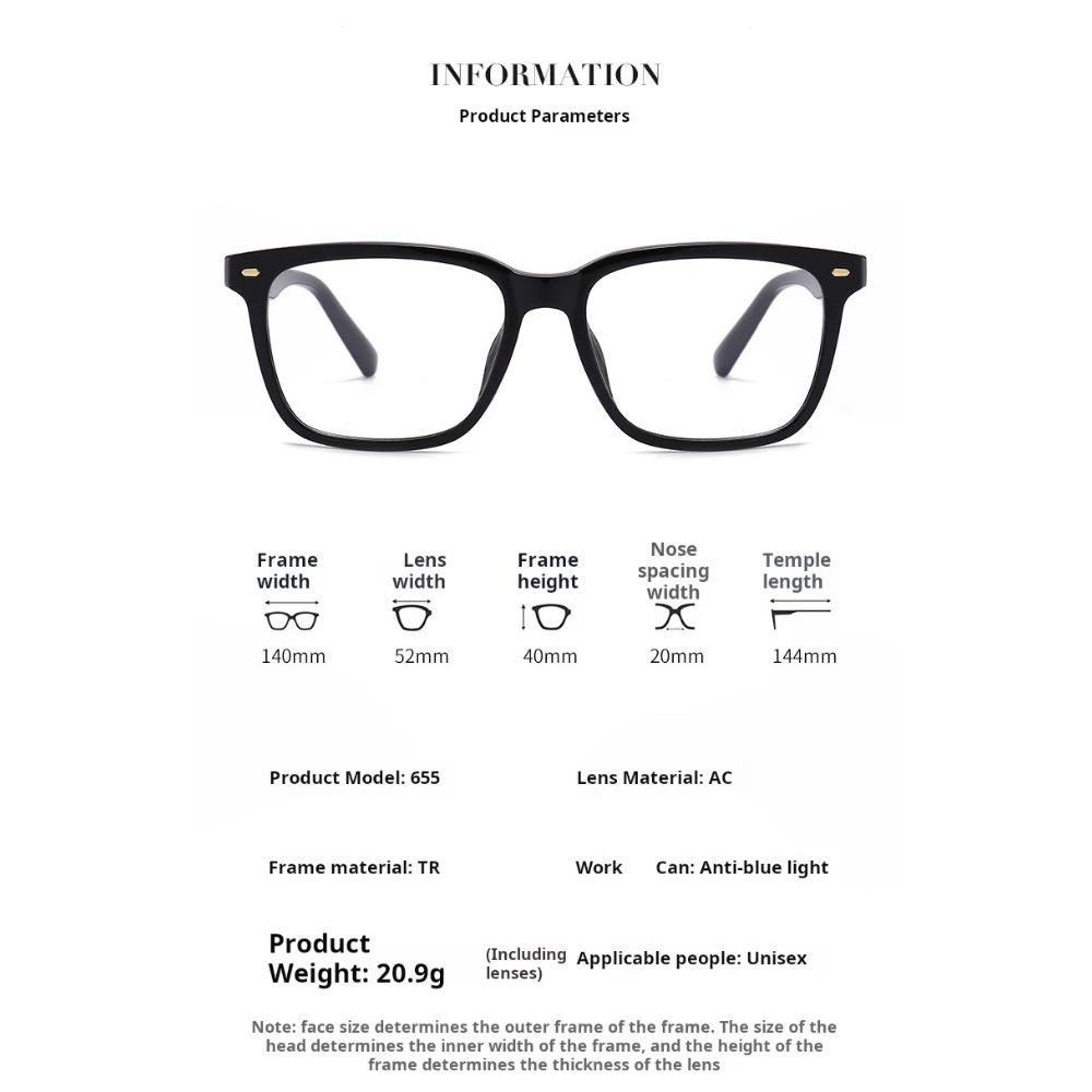 YIMARUILI Men's Optical Prescription Square Glasses Myopia Hyperopia Progressive Lenses Anti-Blue Light UV400 Women Eyeglasses