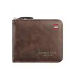 Schoolbag Men's Wallet Short 1011 New Solid Color Youth Simple Triple Fold Wallet Multifunctional Student Zipper Change Bag