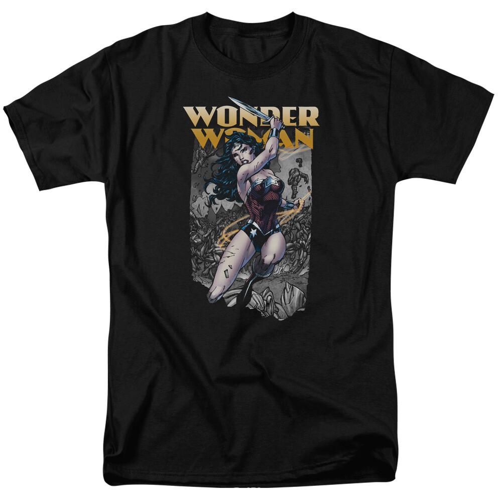 26 Wonder Woman Wonder Slice T Shirt Licensed Comic Book Movie Tee Black Unisex T-Shirt XL