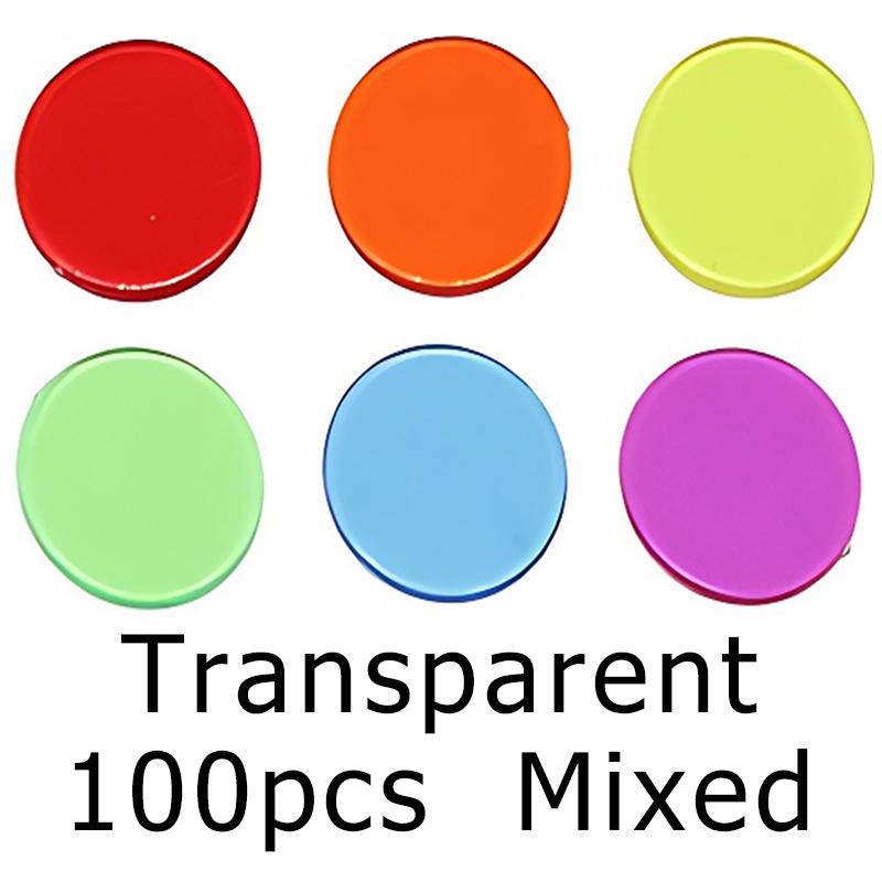 

100/200 шт. 19 мм Круглые Счетные Фишки Разноцветные Покерные Фишки для Бинго Настольной Игры Маркеры для Карточной Игры Счетные Обучающие Фишки Реквизит ZYF