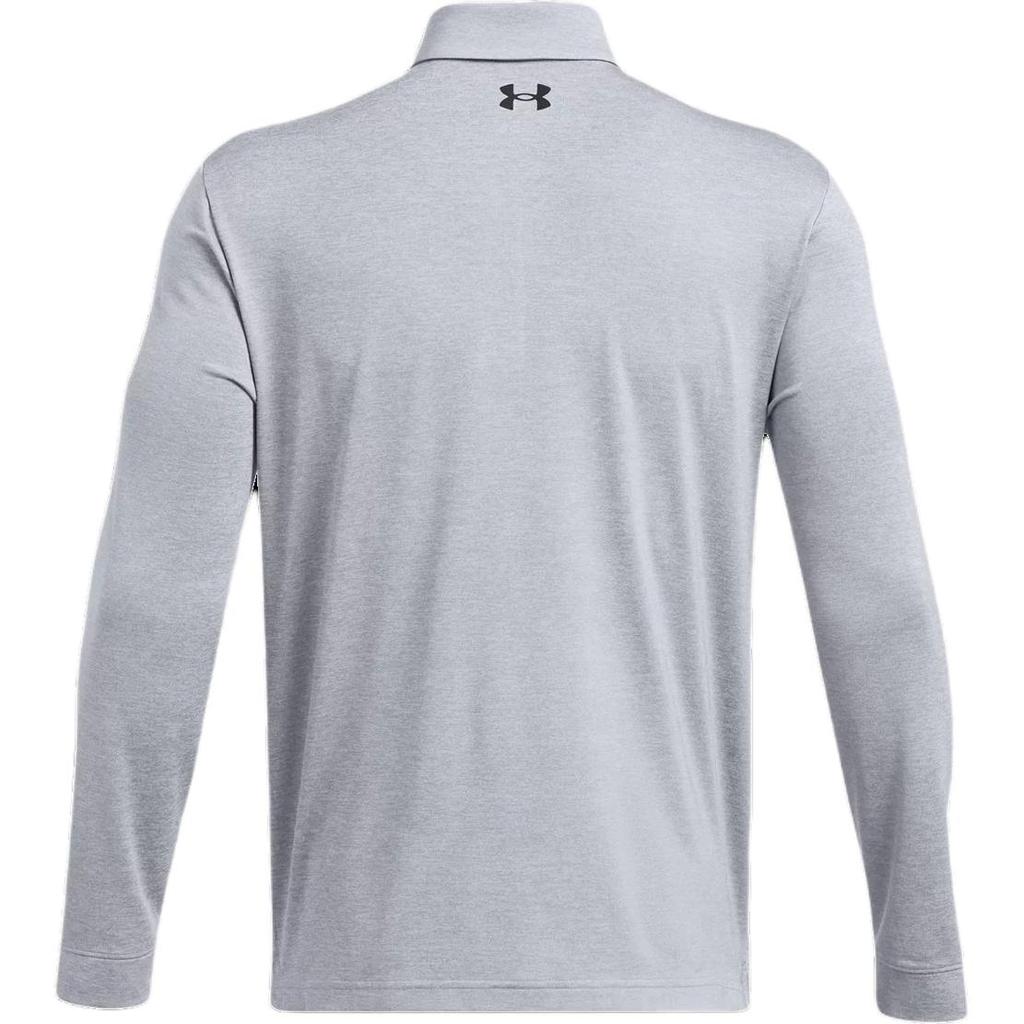 Under Armour Playoff Golf Fashion Versatile Long Sleeve Polo Shirt Men Tops Steel 1387123-035