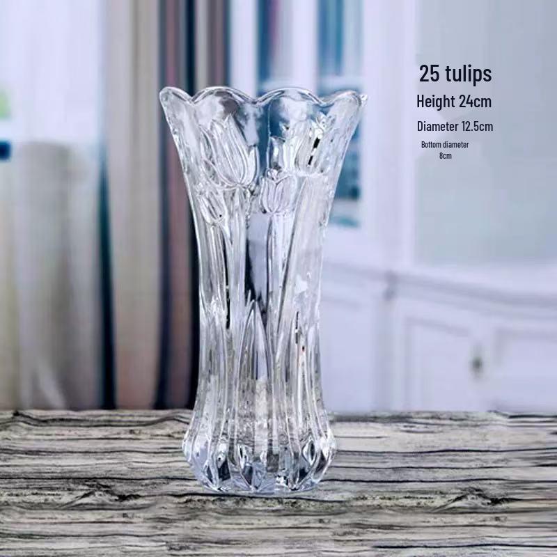 Vaso Spesso in Vetro Cristallo per Idroponica & Composizioni Floreali