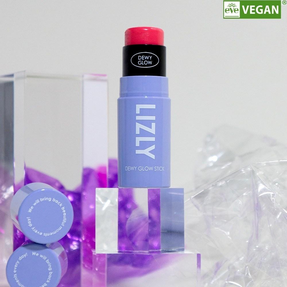 Ridgely Dewey Glow Glass Bead Cheek Blusher Cheek Touch Stick 6.5g, 1 piece, 1) Glow