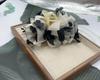 Sommer Fee 3D Blume Schleife Netz Haarspange