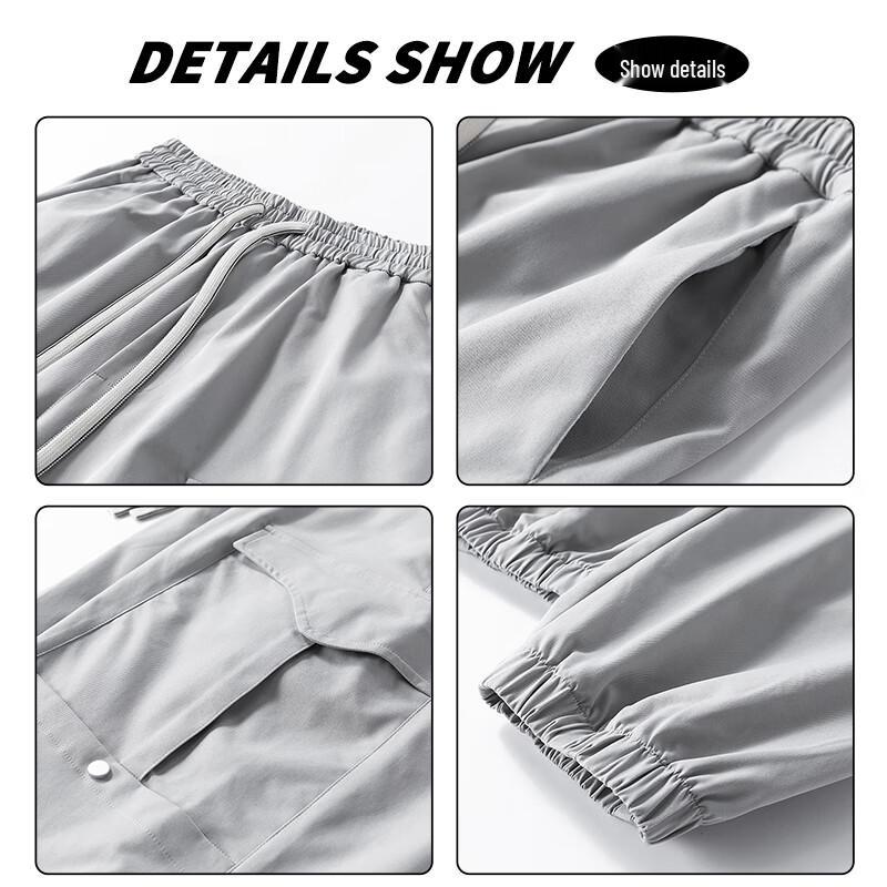 TOM ADAM Men's Spring Autumn Loose Fit Tapered Cargo Pants