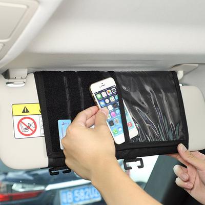 For Land Rover Defender 90 110 2004- Car Sun Visor Organizer Multi-Pocket Organizer Car Document Storage Pouch Accessories