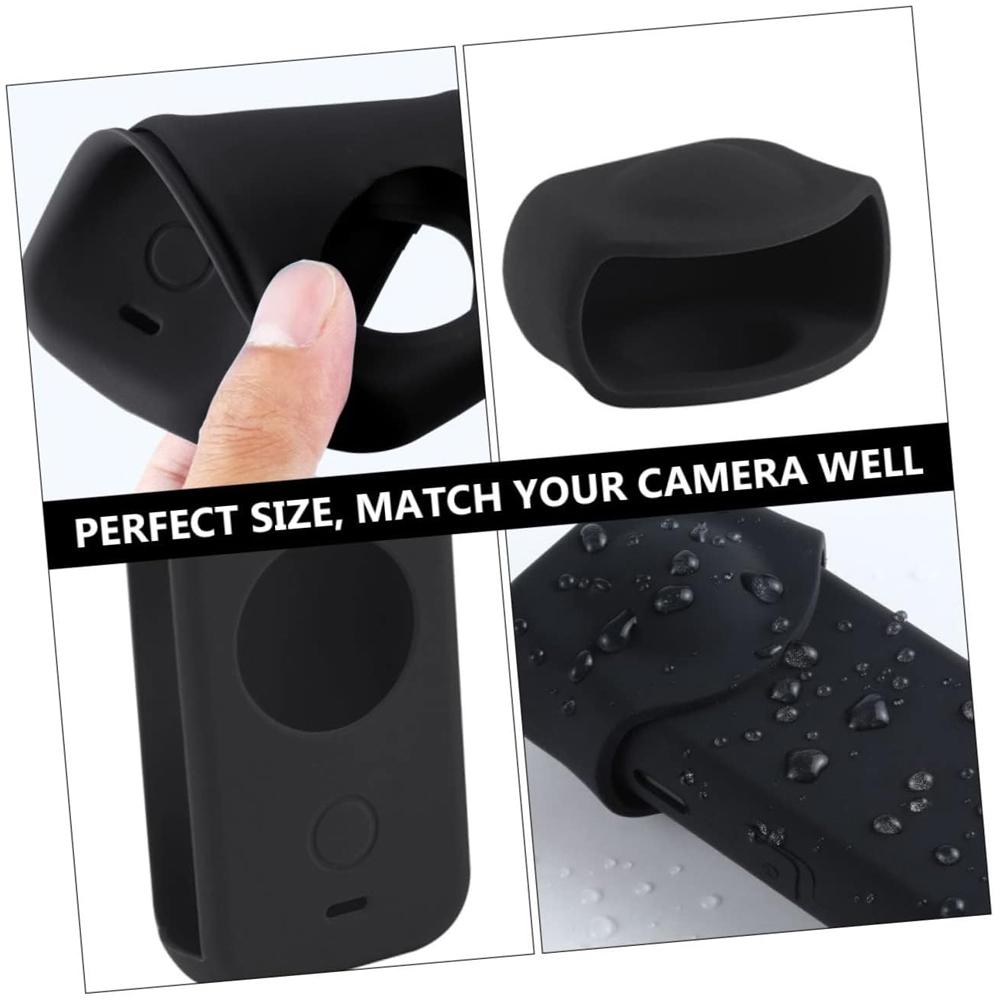 Protective Case Set Soft Silicone Body Cover + Lens Cap Shockproof Anti-Scratch Protector for Insta360 One X2 Camera Accessories