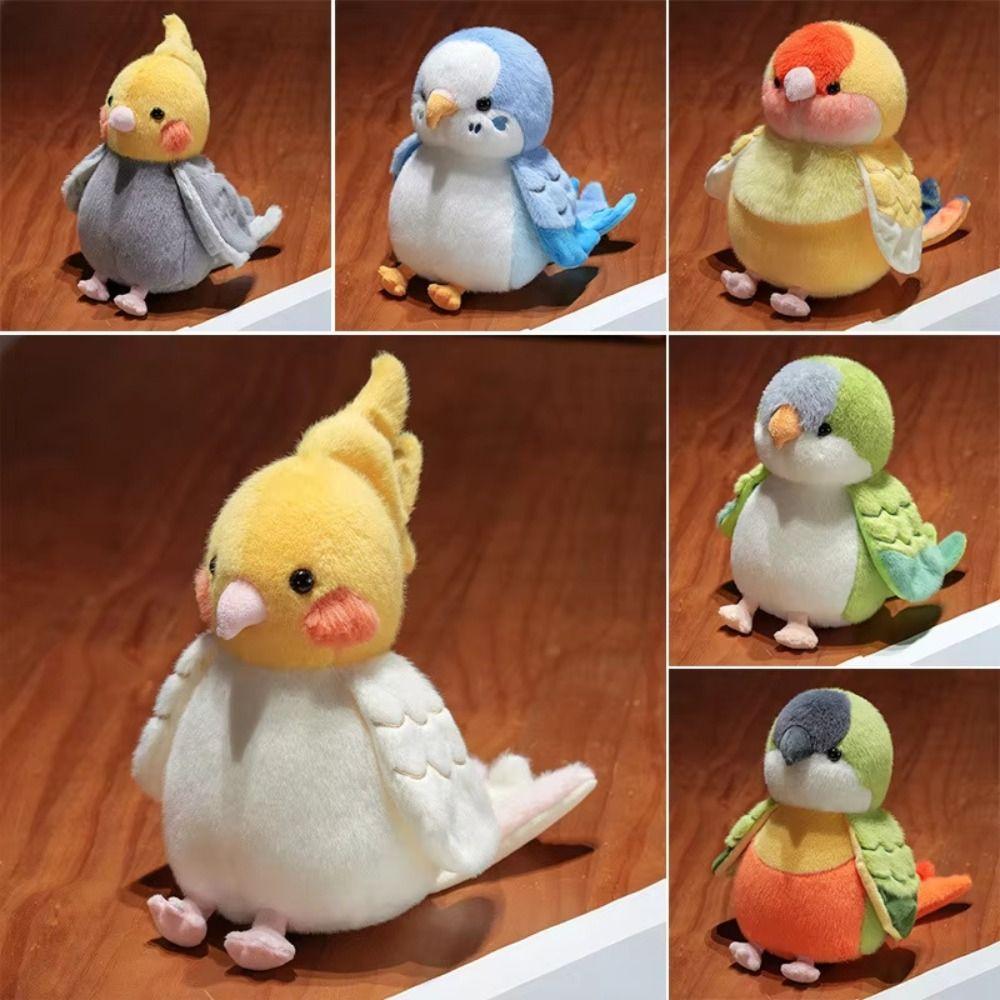 Home Decor Stuffed Bird Cartoon Stuffed Parrot Boys Girls Parrot Plush Toy Kids Toy