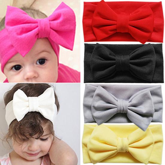 Drăguț pentru copii mici, de culoarea bomboanei, cu fundă elastică, accesoriu pentru bandă de păr