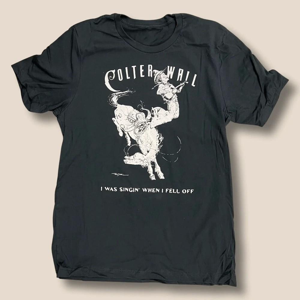 Colter Wall Singing Cowboy Shirt Classic Black Unisex Size S-5XL  BT726 Unisex T-Shirt S