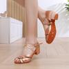 Scarpe da Ballo Latino per Bambine e Adulti: Suola Morbida, Strass, Cha-Cha, Scarpe da Ballo per Allenamento