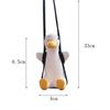 Car Pendant Cute Anime Little Duck Swing Auto Rearview Mirror Hanging Ornaments Interior Decoraction Accessories for Girls Gifts