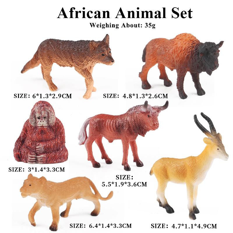 Oenux Mini Wild Wild Forest Animals Insect Dinosaur Model Owl Fox Squirrel Hedgehog Fox Frog Figurines Cake Toppers Kid Toy Gift