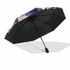 1pc Anime Character Outdoor Umbrella - Automatic Opening/Closing, Portable 3-Fold Design with 8-Rib Iron Frame - Perfect Gift for Fans, Travelers