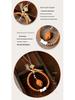 Tibetan Handmade Olive Pit Pendant Key Chain & Mobile Phone Charm
