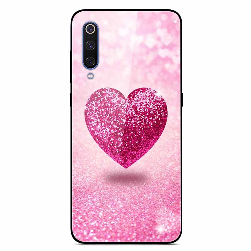 For Xiaomi Mi A3 Cases Luxury Tempered Glass Space Phone Covers for Xiaomi MI 9 Lite Case 9lite MiA3 Hard Back Shell Protective