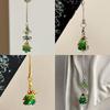 Christmas Keyring Lightweight Beads Keychain Bag Hanging Decoration Cute Christmas Tree Phone Strap For Holidays Gifts