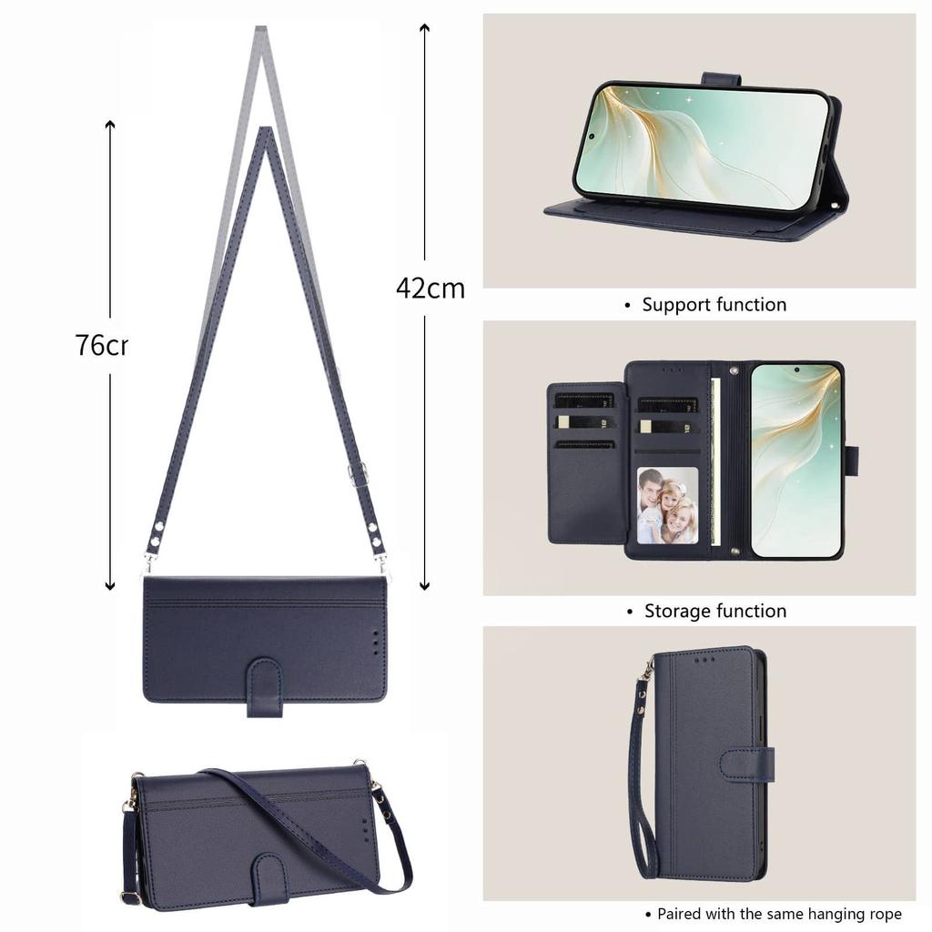 Wallet Case for Motorola Moto Edge 2026 G Stylus 5G 2025 Edge 60 Stylus X30 G67 G77 G87 G Power Cover Slim Flip Magnetic Clasp