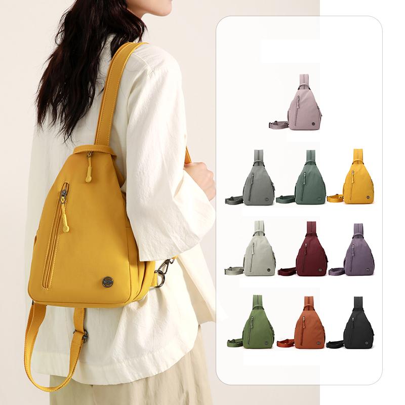 

Women s Multi-functional Backpack Multi-compartment Chest Bag Crossbody Bag рожевий