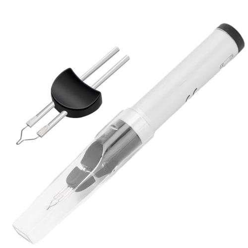 

Quick-Fuse Heat Pen, Electric Heat Pen for Waxing Thread, Tempering, Leathercraft, Thread Cutter, Thread Stopper, Battery-Operated, Compact, Cutting,